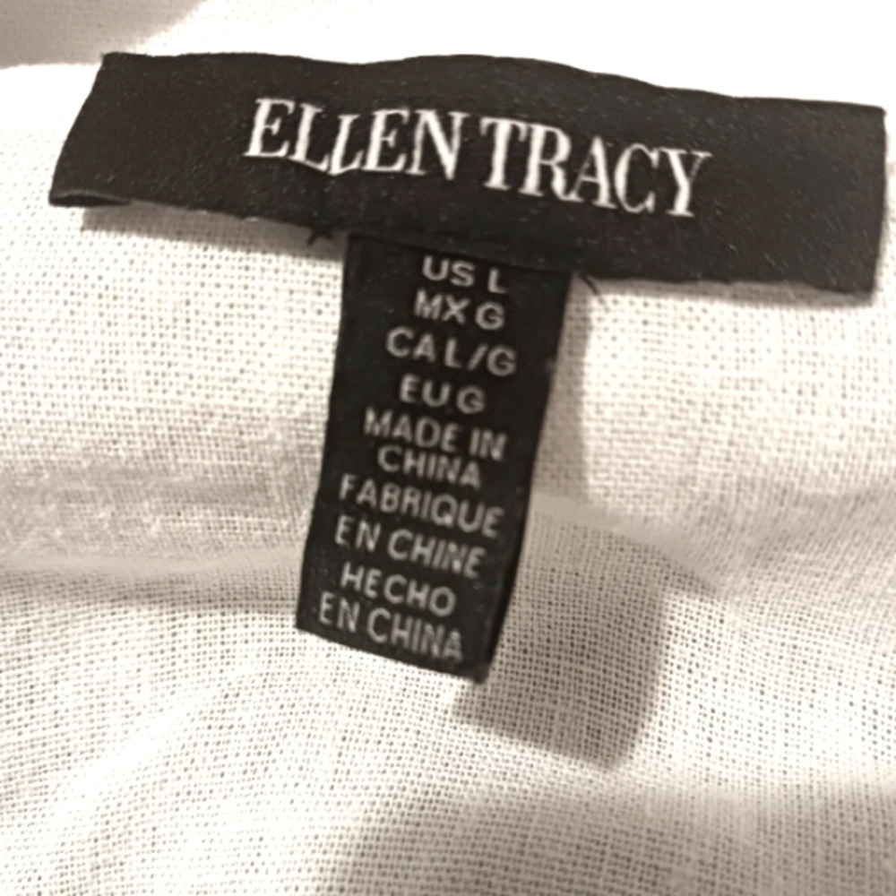 Linen Button Down Tie Front Shirt. - Picture 5 of 10